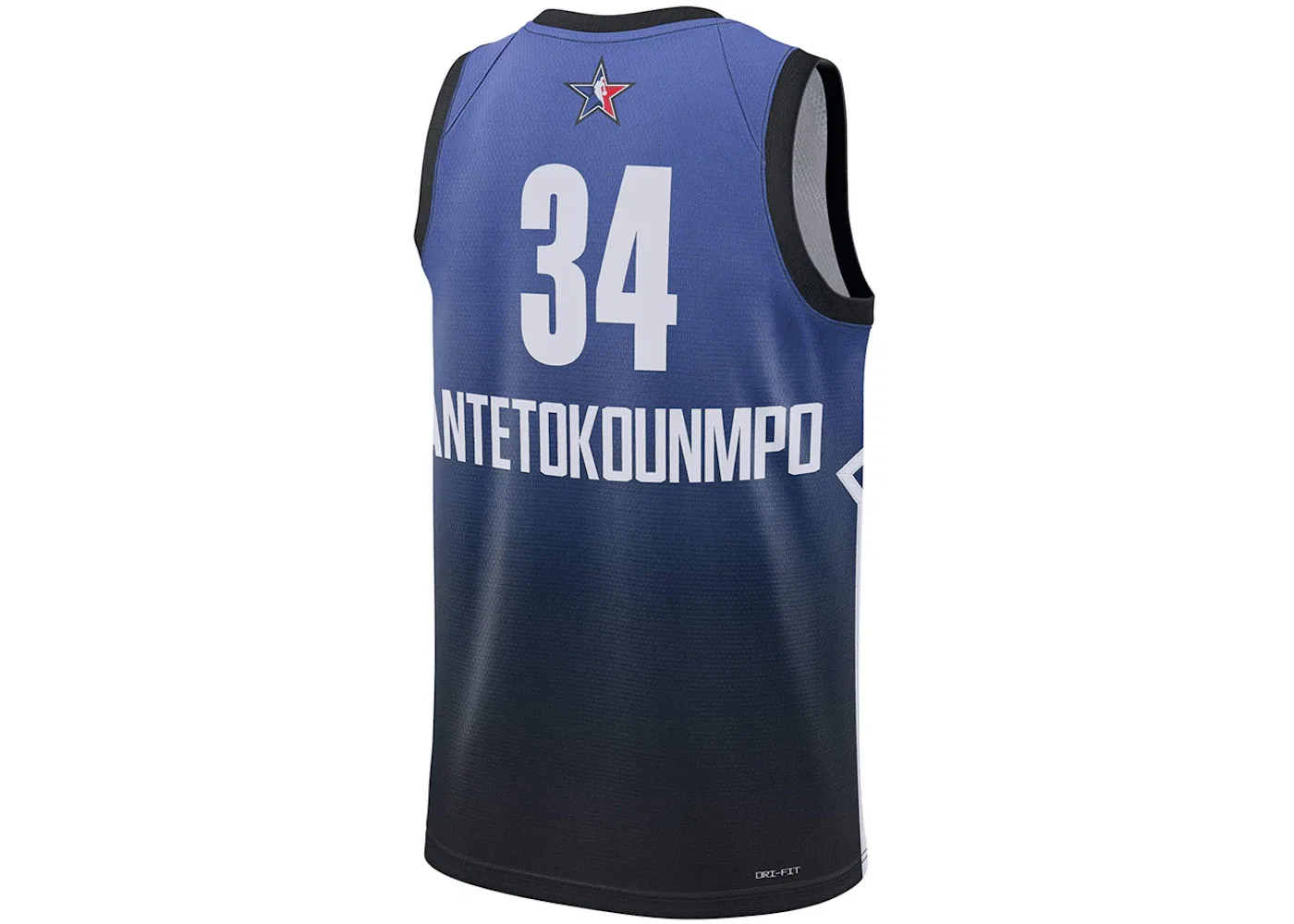 Мужская джерси Nike NBA Giannis Antetokounmpo Swingman 2023 Dri-Fit, Синий — фото 2