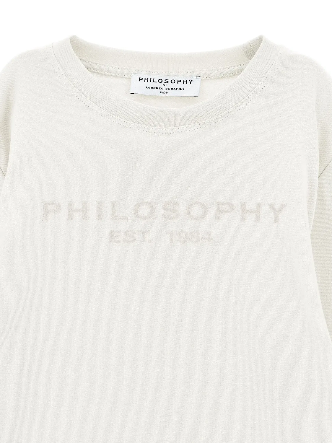 Свитер с логотипом Philosophy Di Lorenzo Serafini Kids, белый — фото 3