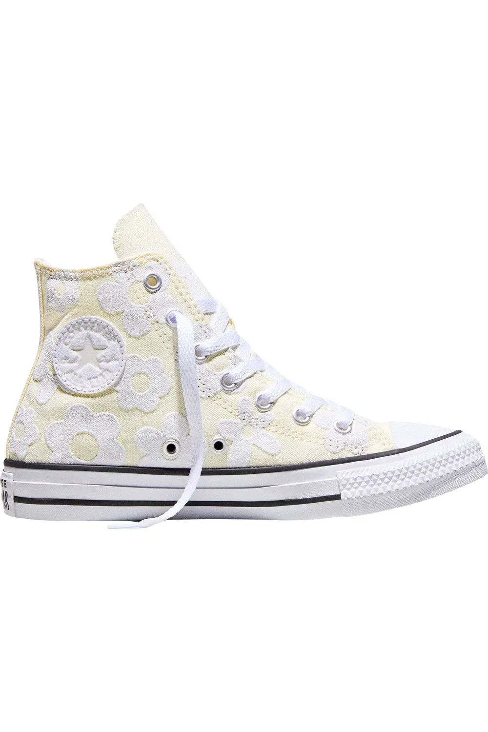 Детские кеды высокие на шнуровке Chuck Taylor All Star Converse, Egret/White/Sil