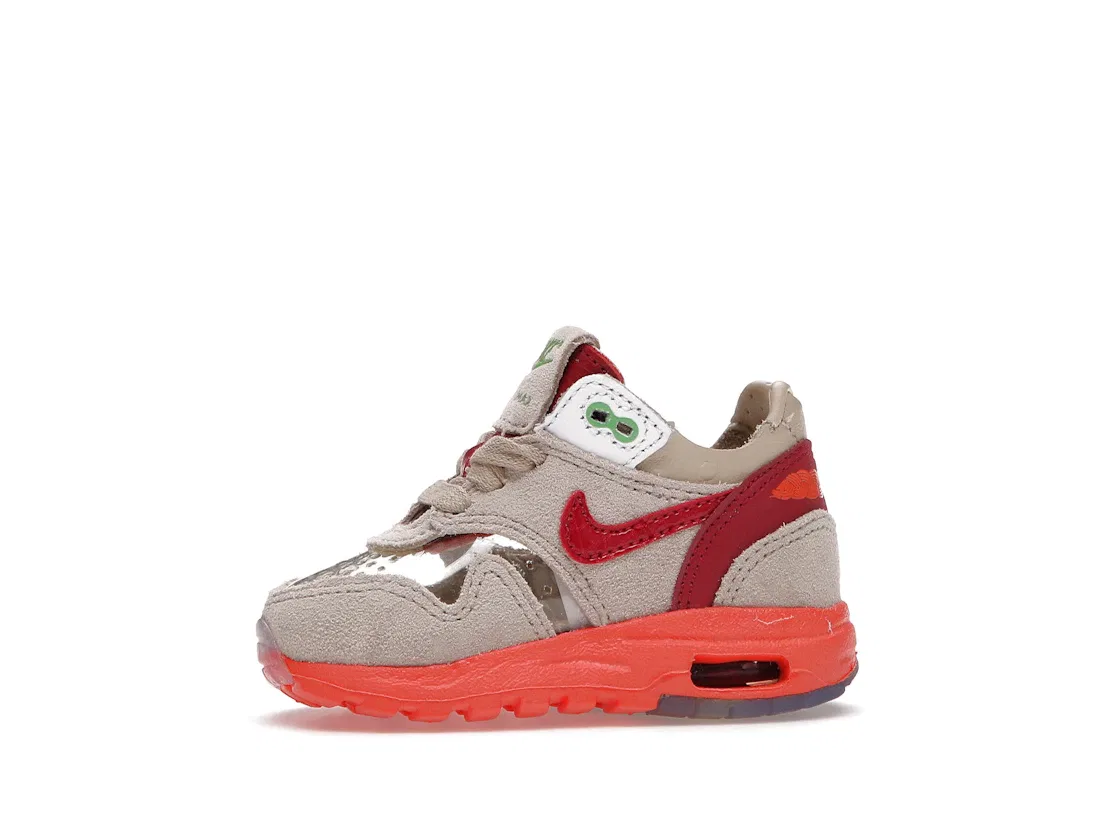 Детские кроссовки Lifestyle Nike Air Max 1, Net/Deep Red-Orange Blaze — фото 3