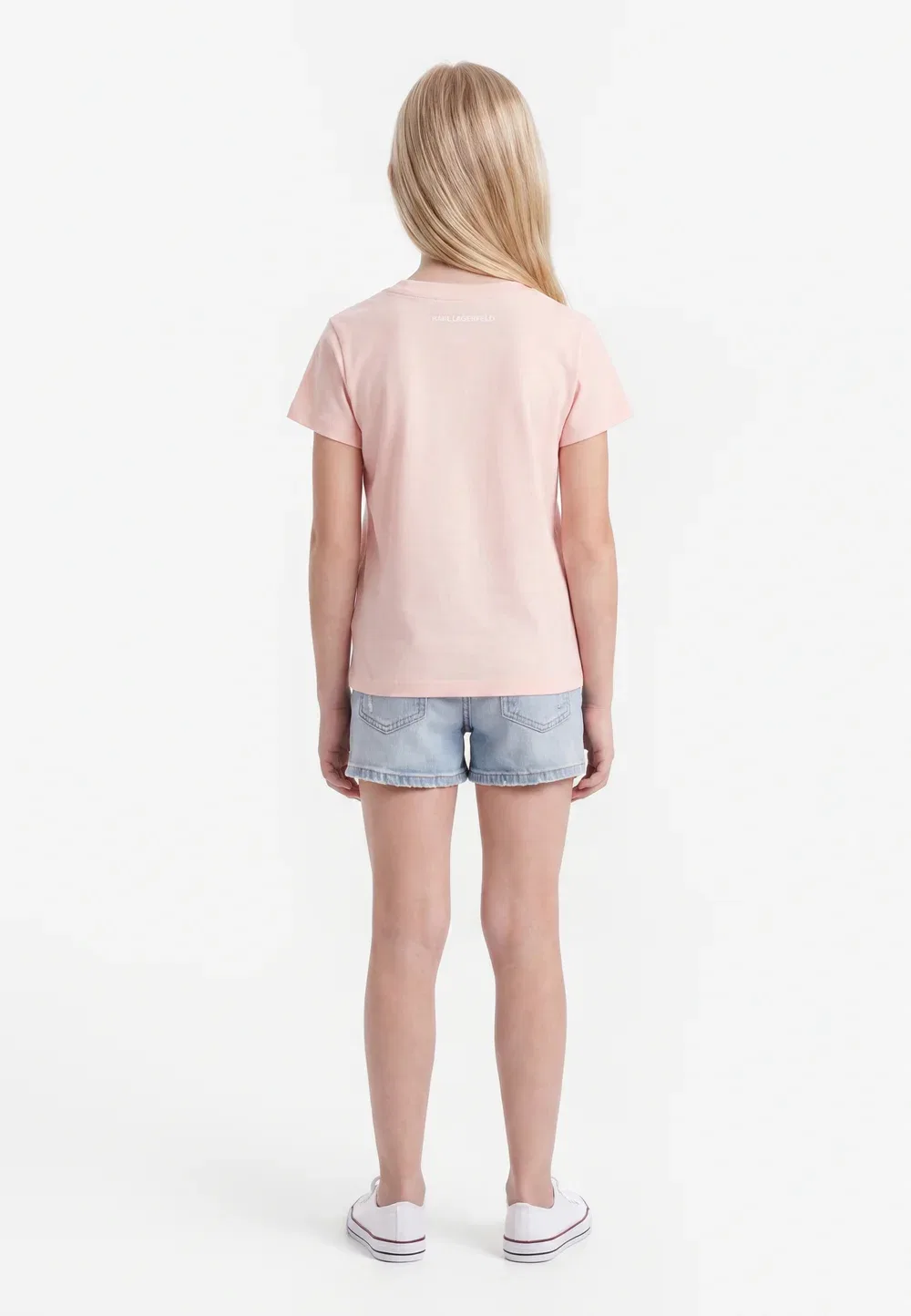 Iconik choupette - футболка с принтом Karl Lagerfeld Kids, Light Pink — фото 2