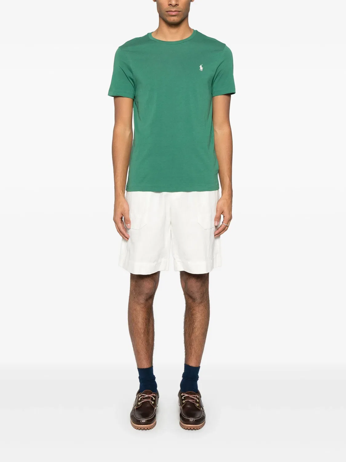 Polo Ralph Lauren Футболка Pony, зеленая — фото 4