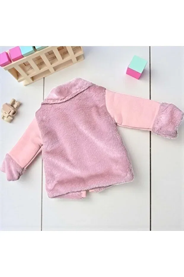 Детское пальто для девочек с длинным рукавом Love Maxx, Pink — фото 3
