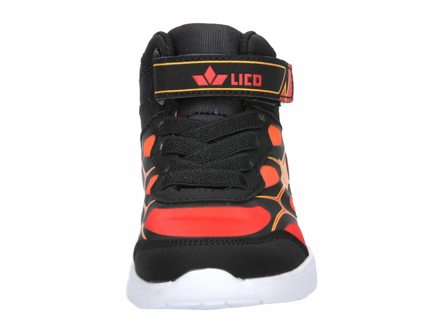 Детские кроссовки для мальчиков с системой подсветки Blinky Boy Lico, Schwarz Rot Orange — фото 3