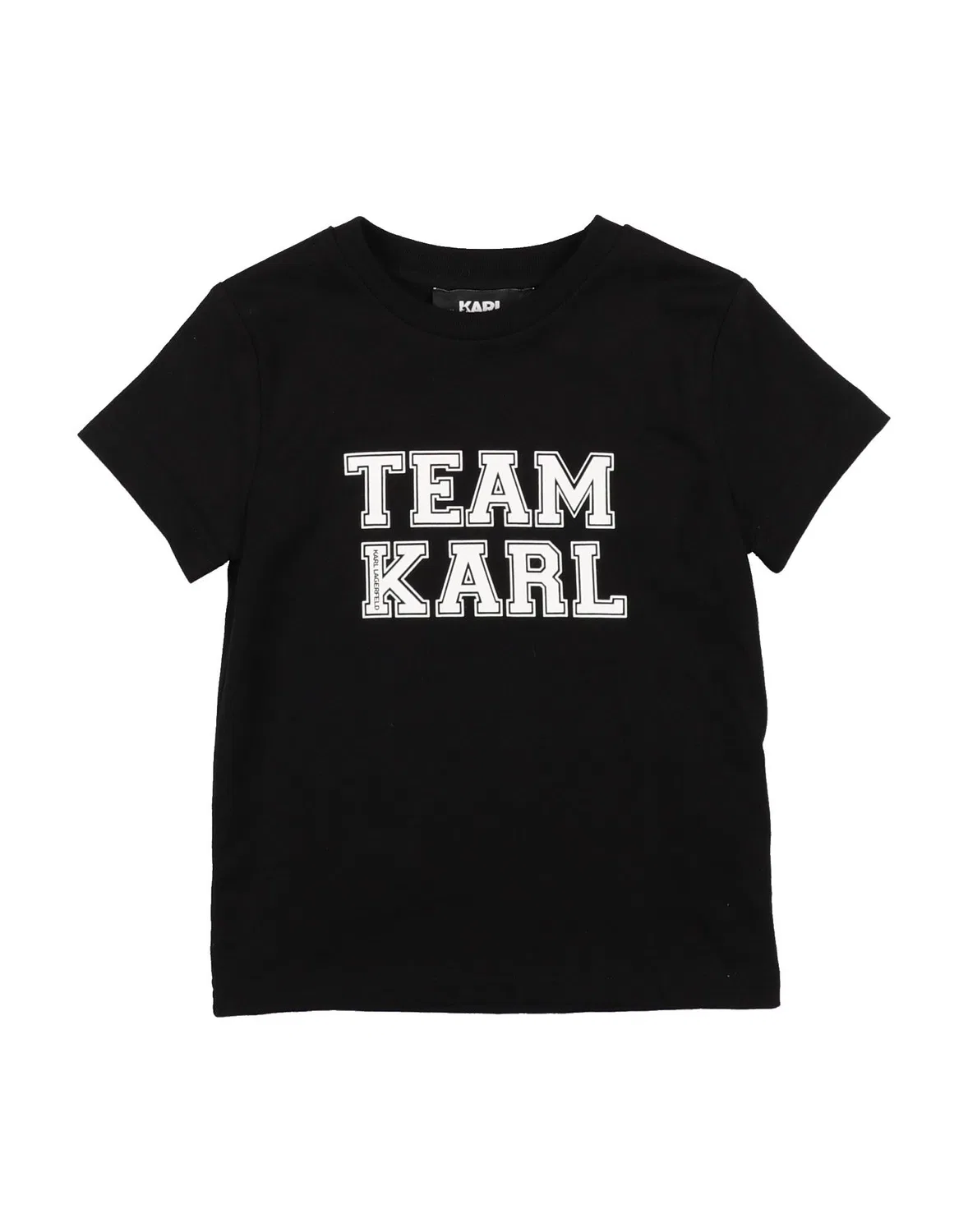 Детская футболка с принтом Karl Lagerfeld, черный