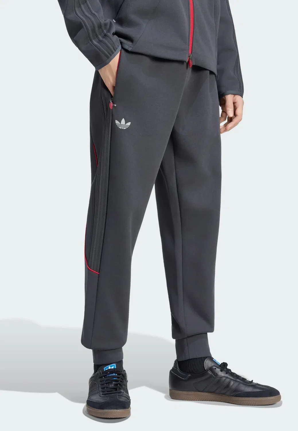 Спортивные штаны LFC - брюки от спортивного костюма Adidas Originals, Carbon