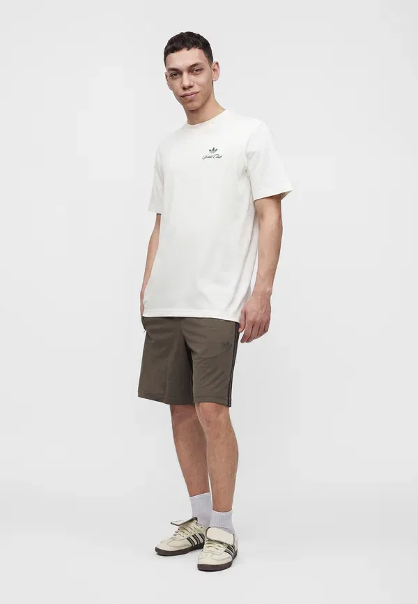 Футболка Sportclub свободного кроя унисекс - футболка с принтом Adidas Originals, кремовый — фото 3