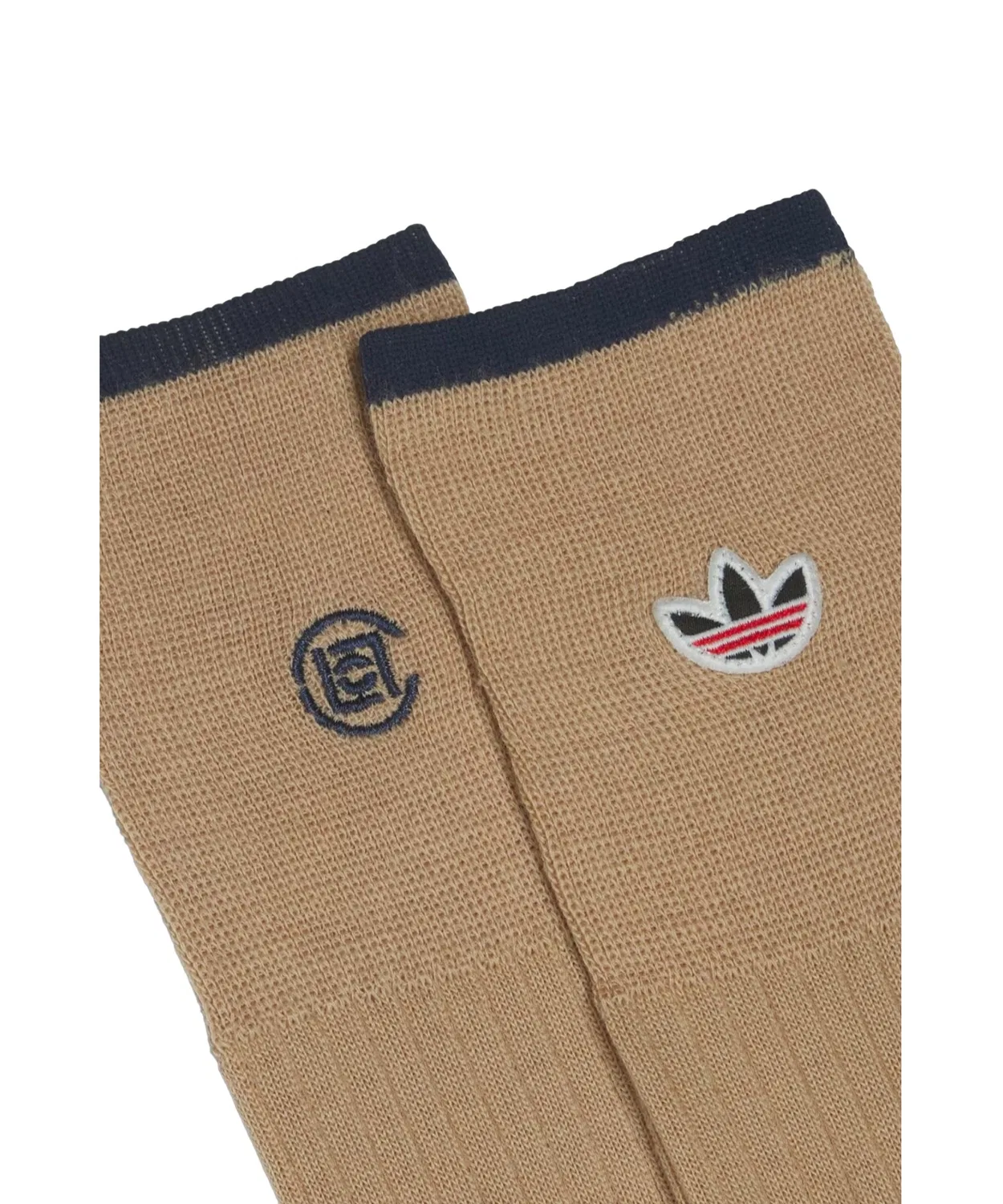 Носки CLOT SOCKS с вышитым логотипом, шерстяные, бежевые Adidas — фото 2
