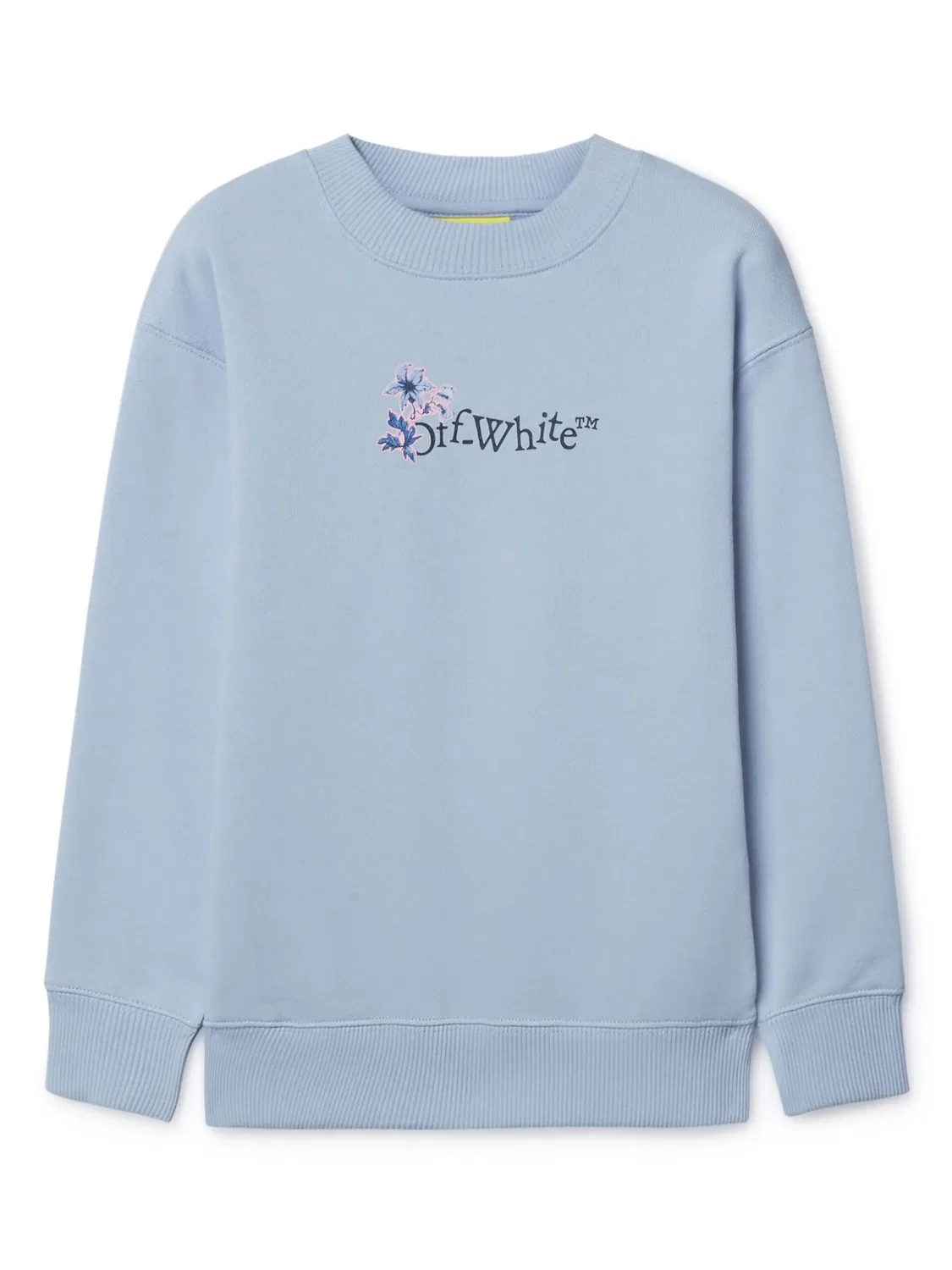 Толстовка Arrow Flowers из хлопка OFF-WHITE, синий