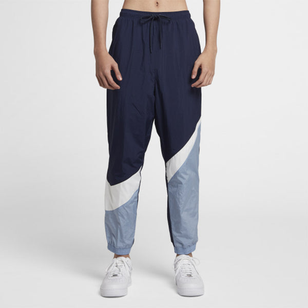 Брюки men's large sports woven blue long pants/trousers Nike, синий — фото 3
