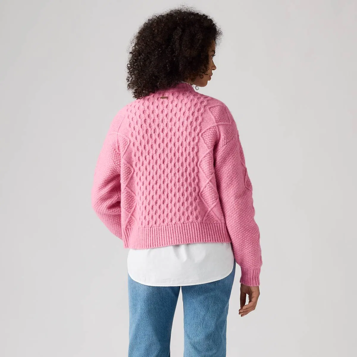 Кардиган Charlotte с круглым вырезом Levi's, Wild Rose Heather Wild Rose - Pink — фото 4