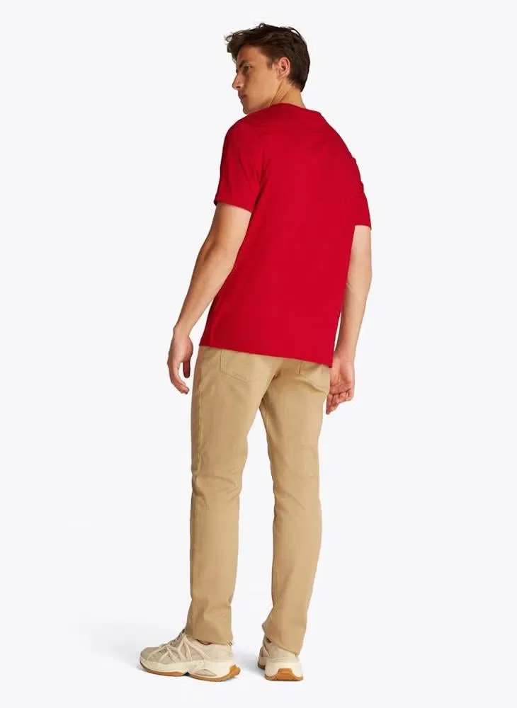 Футболка с вышивкой флага Tommy Hilfiger, красный — фото 2