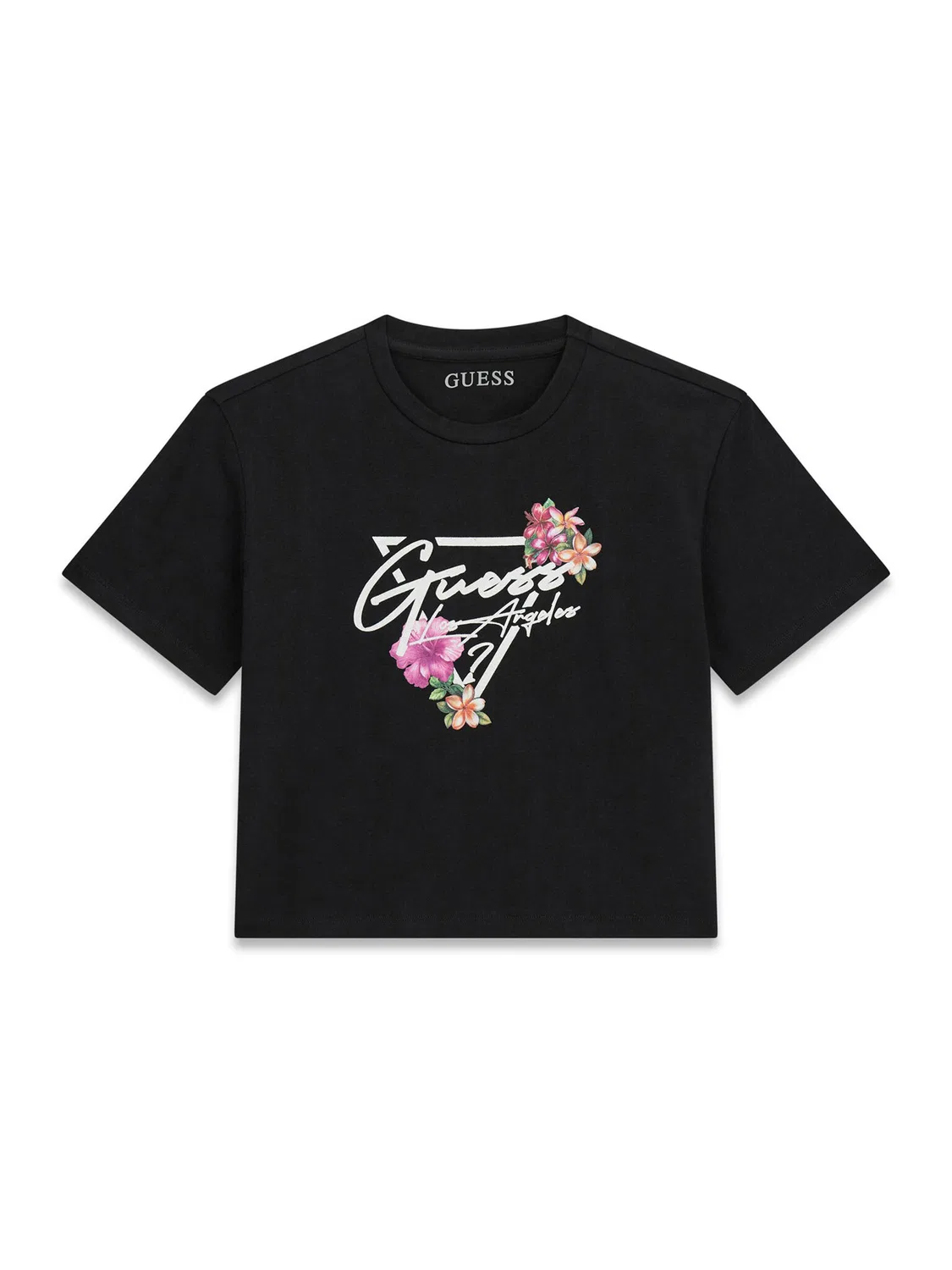 Футболка свободного кроя для девочки Guess, черный