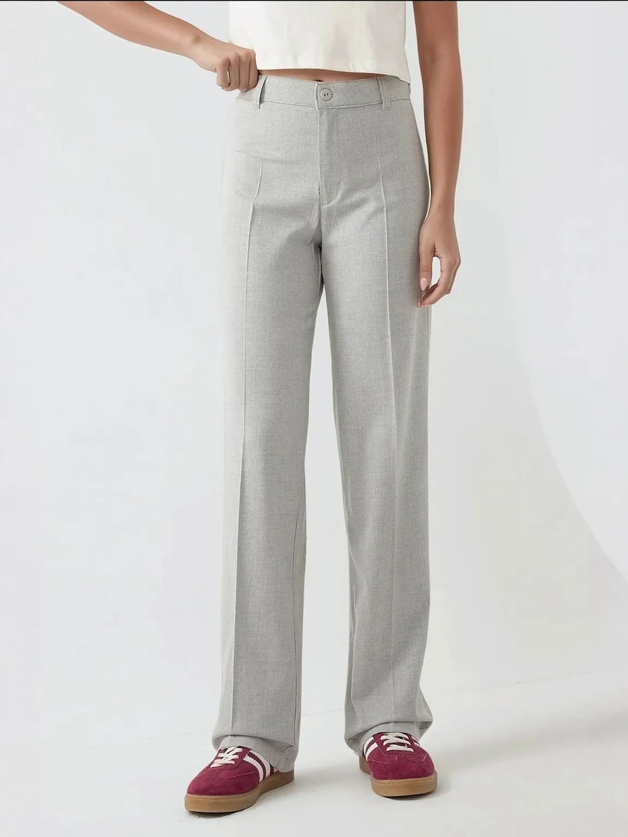 

Широкие брюки со складками Hiccup, светло-серый