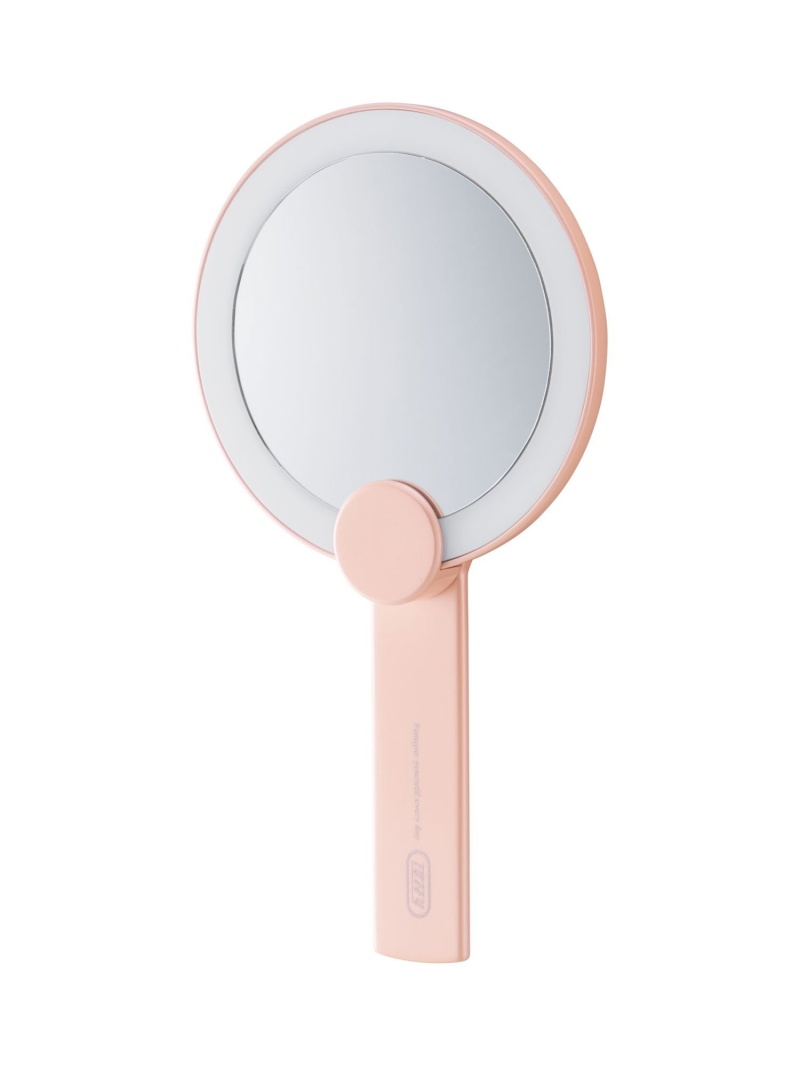 LED-зеркало Toffy Beauty настольное и ручное Toffy, pink — фото 3