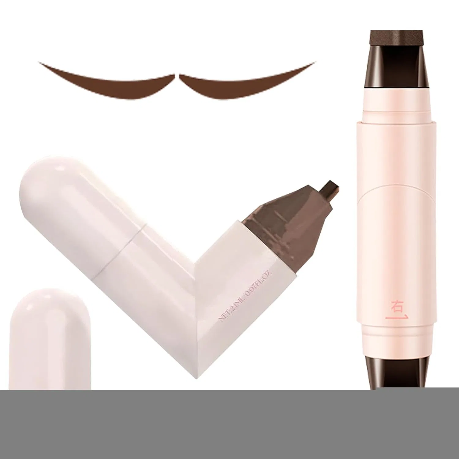 Eye Stamp, Double Tip, Dark Brown Generisch