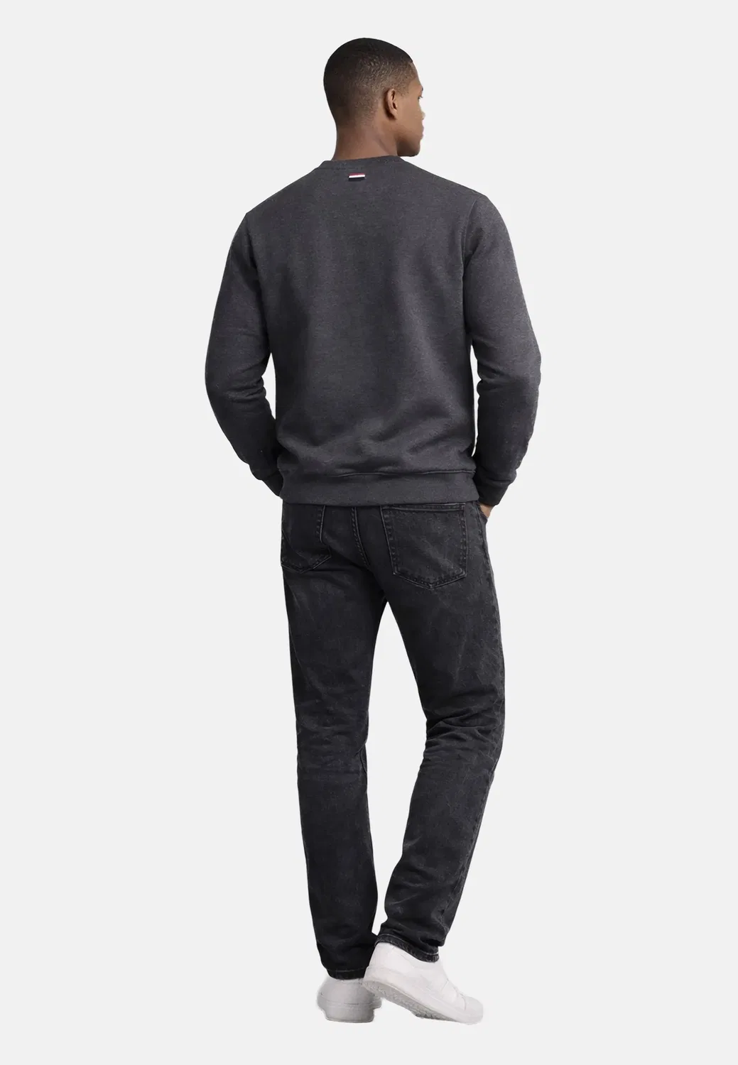 Мужской свитшот с круглым вырезом U.S. Polo Assn., Anthracite — фото 4