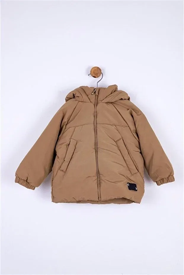 Детское пальто для мальчиков с капюшоном Nk Kids, Camel