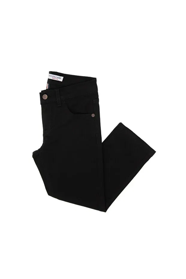 Детские брюки для мальчиков прямого кроя U.S. Polo Assn., Black — фото 3