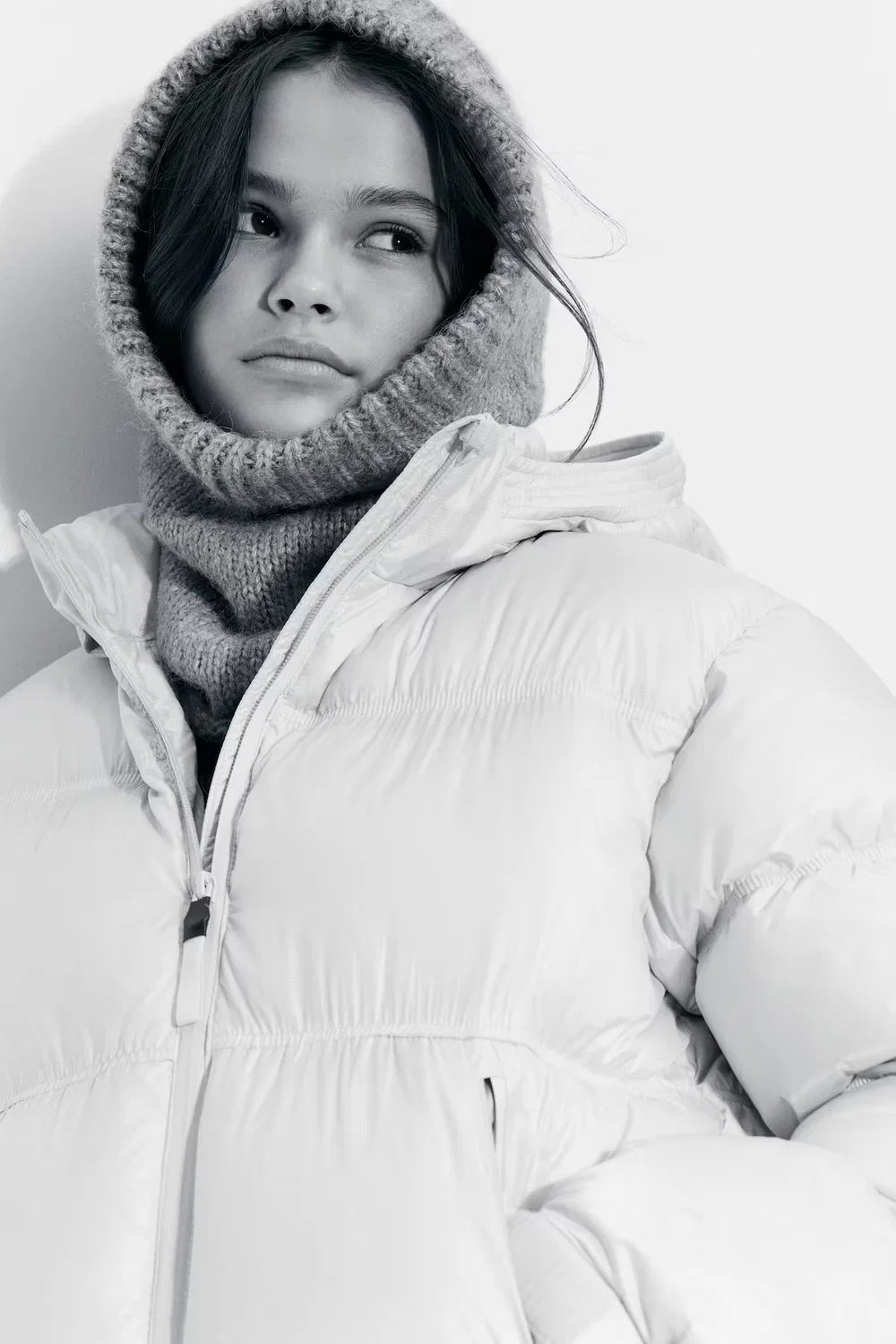 Пуховая куртка с термоизоляцией H&M, Beige — фото 3
