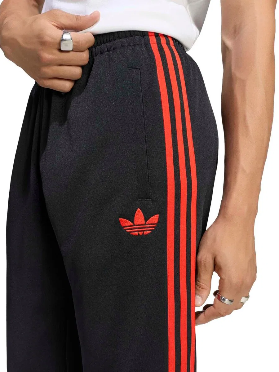 Спортивные брюки ADIDAS PERFORMANCE Tapered Workout Pants 'Benfica Lissabon' черного цвета — фото 4