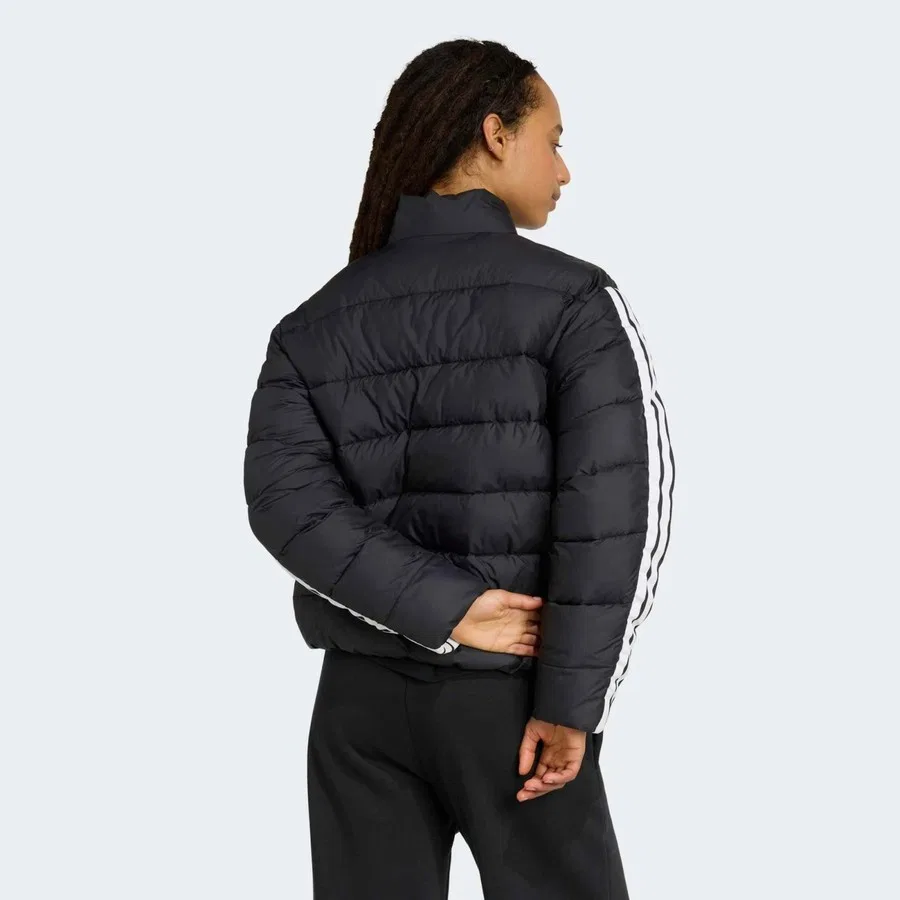 Женская ветрозащитная куртка с капюшоном adidas Essentials Climawarm Mont JM8421, Черный — фото 2