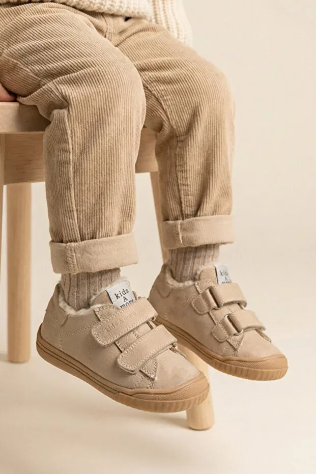 Детские туфли для девочек с ортопедической стелькой Kids A More, Beige — фото 2