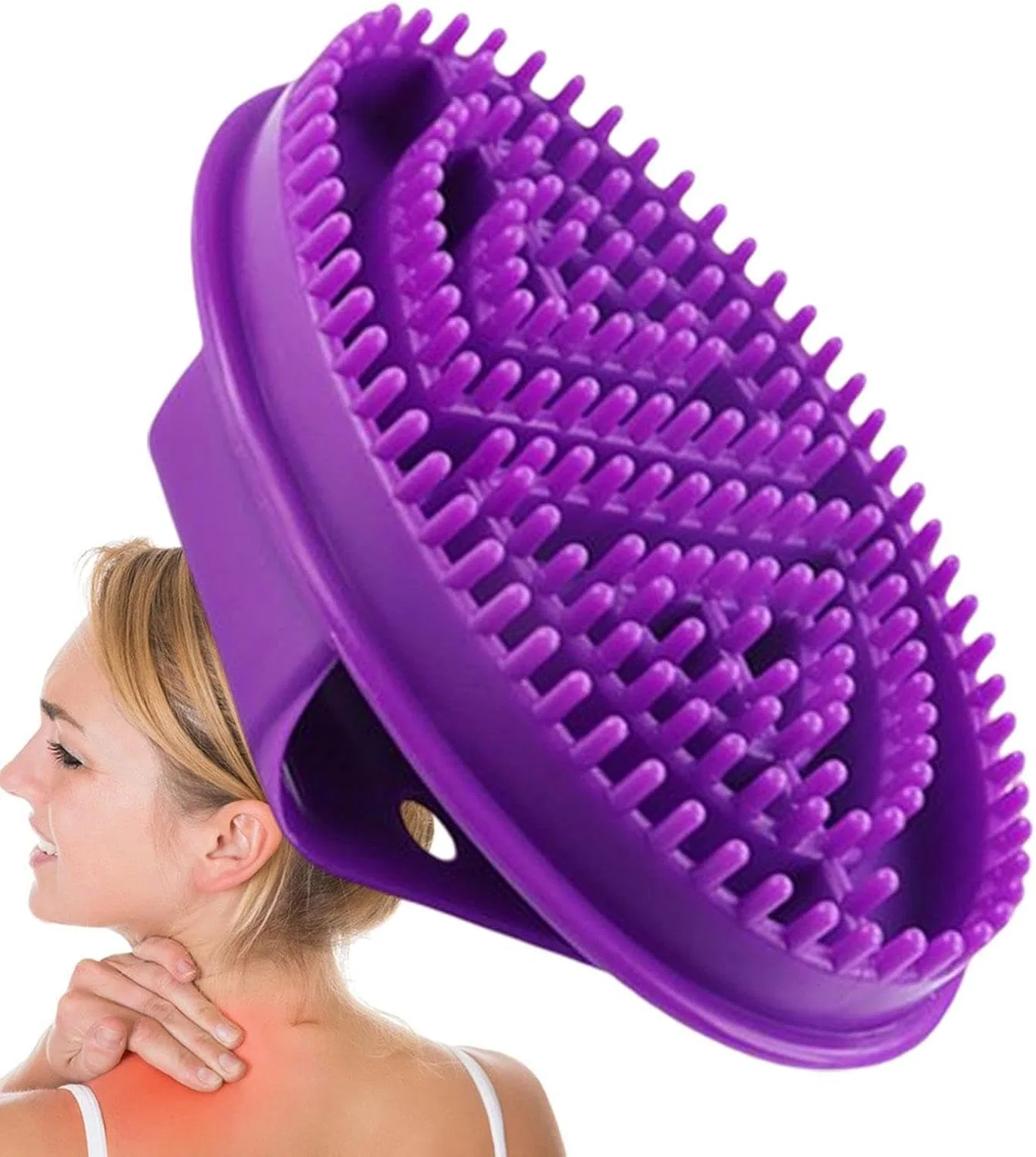 Массажная щетка Meridian Brush, Generisch, Dark Purple