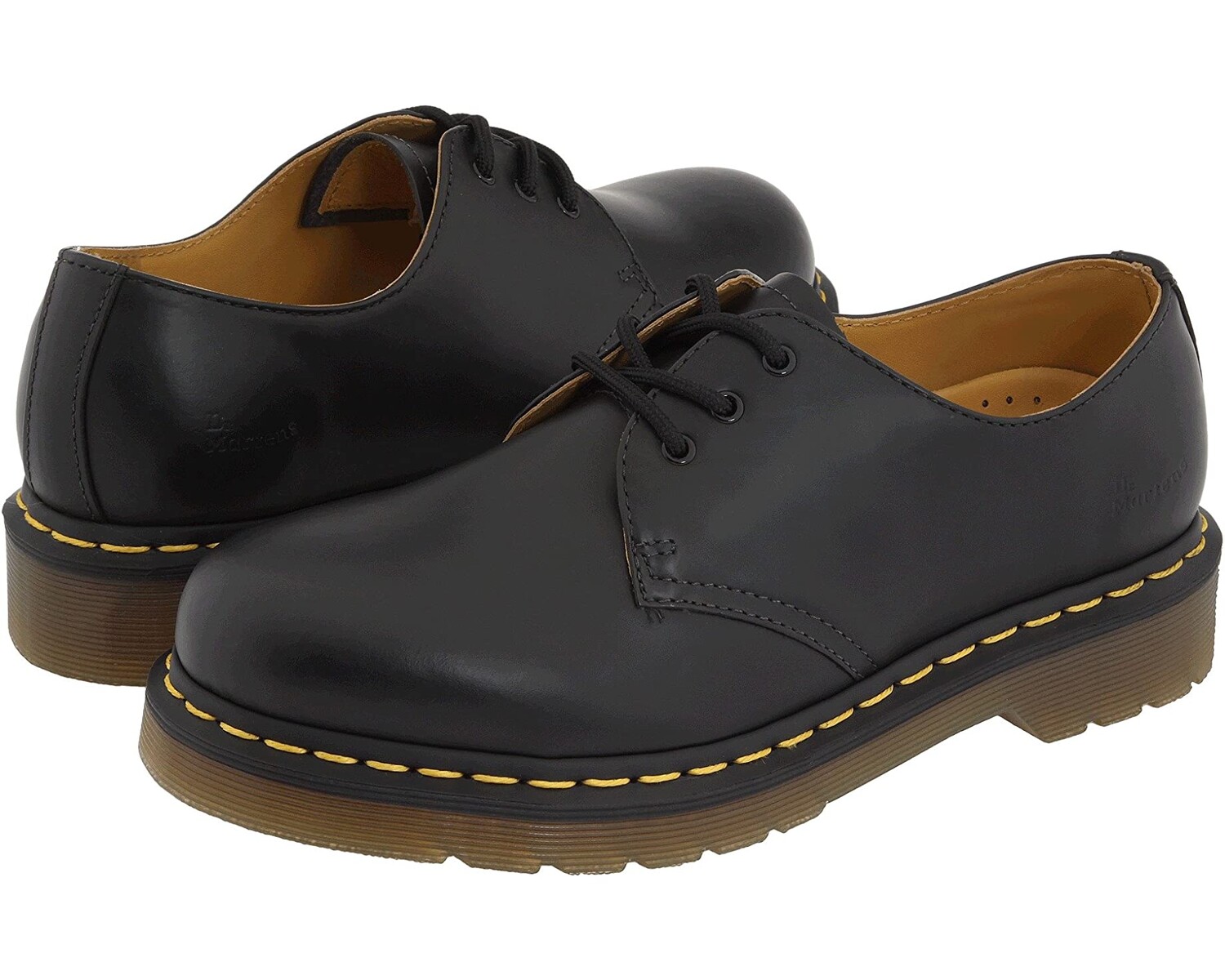 Оксфорды Dr. Martens 1461 3-Eye Gibson, черные