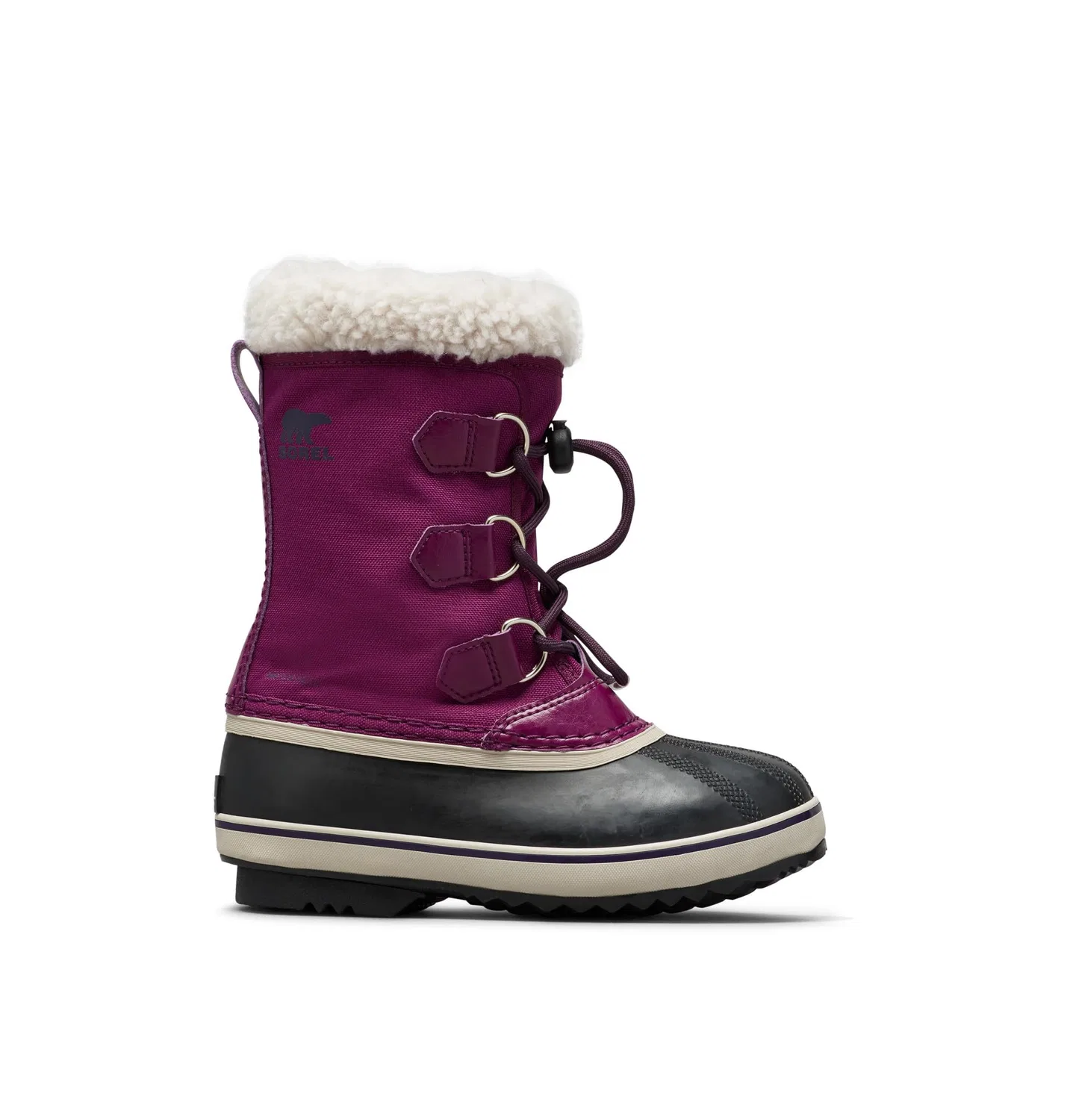 Детские зимние ботинки для мальчиков водонепроницаемые Youth Collection 2023 Sorel, Wild Iris Dark Plum — фото 4