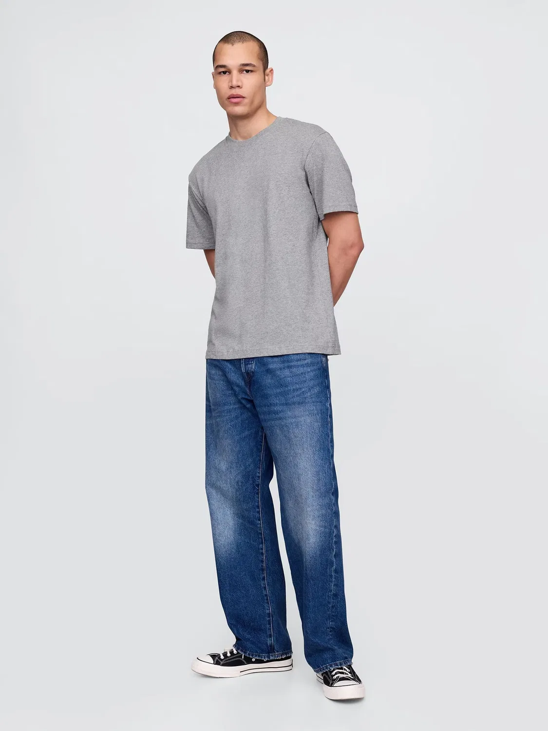 Футболка с коротким рукавом Relaxed Gap, серый