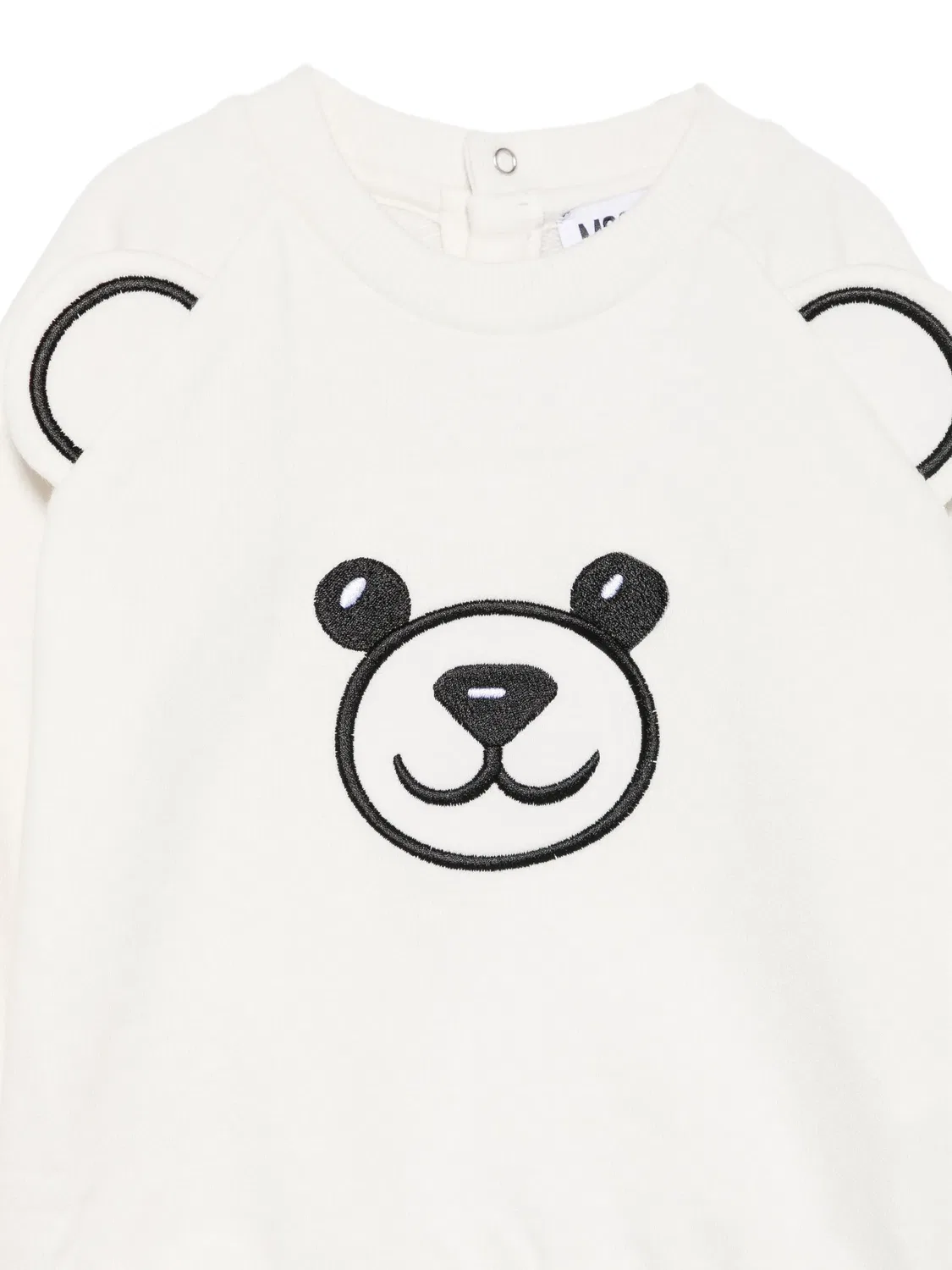Moschino Детский белый свитшот с нашивкой Teddy Bear — фото 3