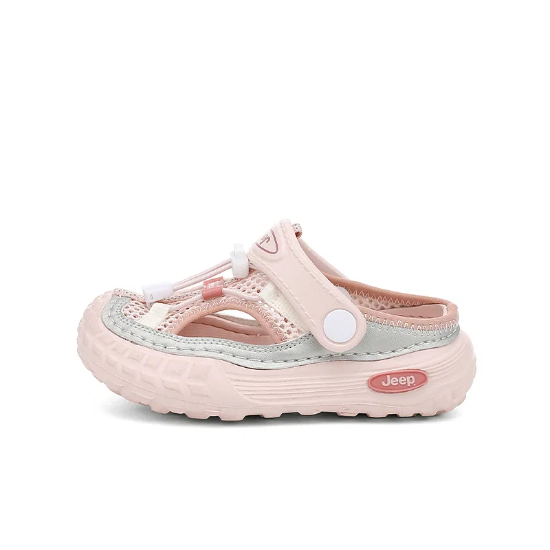 Детские сандалии с закрытым мысом Snowflake Pink/Star Diamond Silver Jeep, Snowflake Pink/Star Diamond Silver