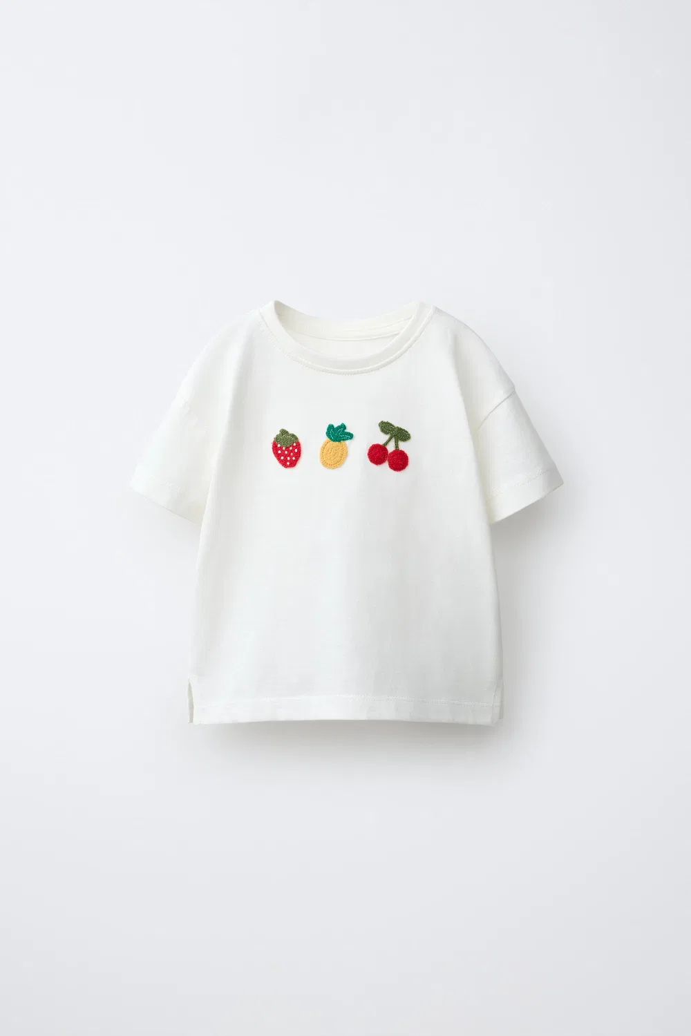 Вязаная пижама с фруктовым рисунком, 1,5-6 лет. ZARA, Ecru — фото 2