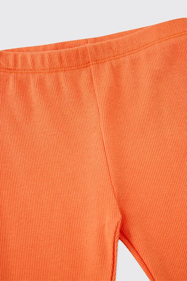 Детские леггинсы для девочек однотонные Panço, Oranj — фото 3