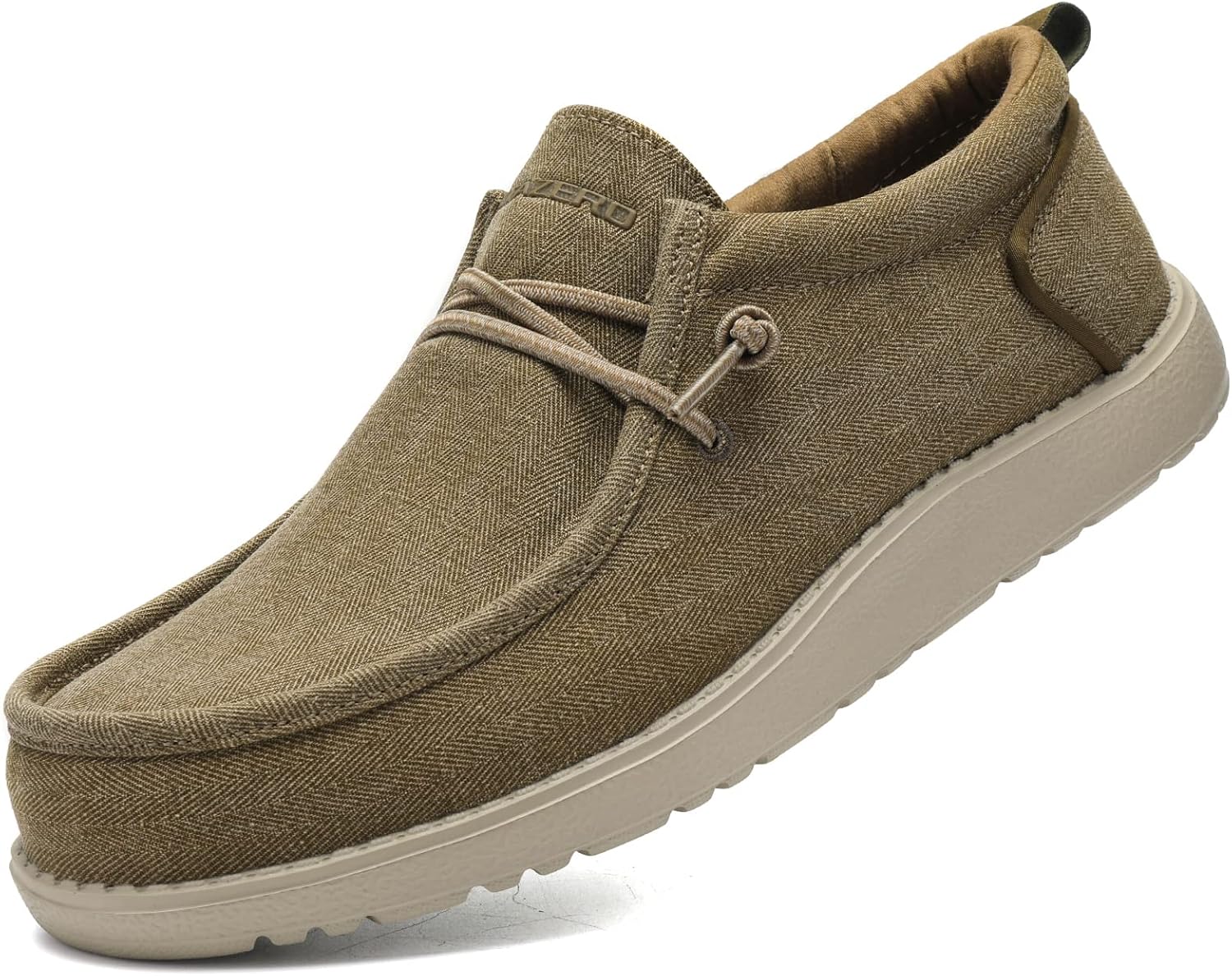 

Мужские туфли ITAZERO Extra Wide - размеры 4E-5E, с широким носком, для мужчин с отеком стопы - мужские лоферы и слипоны с поддержкой свода стопы при подошвенном фасциите, хаки