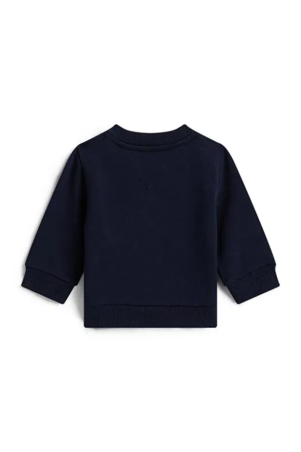Детская футболка для девочек с длинным рукавом Tommy Hilfiger, Navy Blue — фото 2