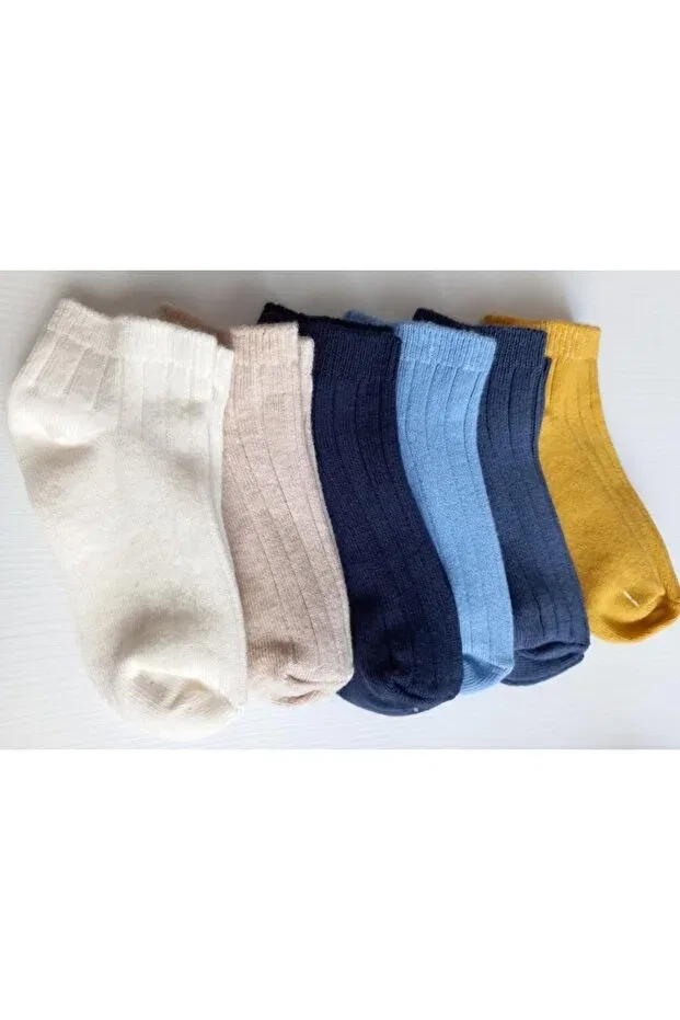 Детские носочки-пинетки для новорожденных хлопковые 6 шт Özkardeşler Baby, Multicolor