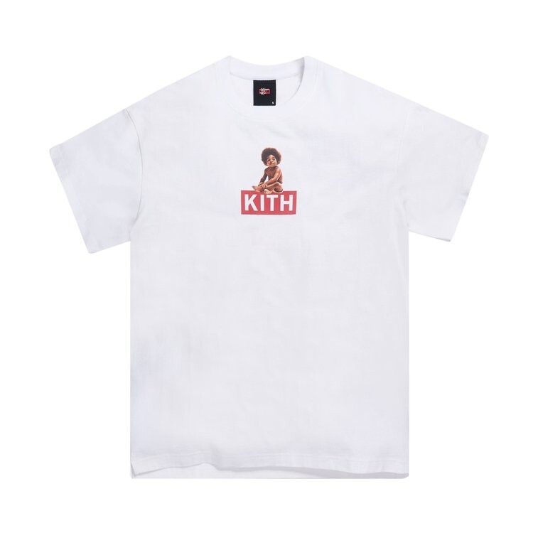 

Футболка Kith x Biggie Classic Logo Tee 'White', белый