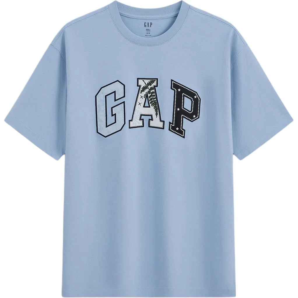 Детская футболка с круглым вырезом Unisex Crew Neck GAP — фото 3