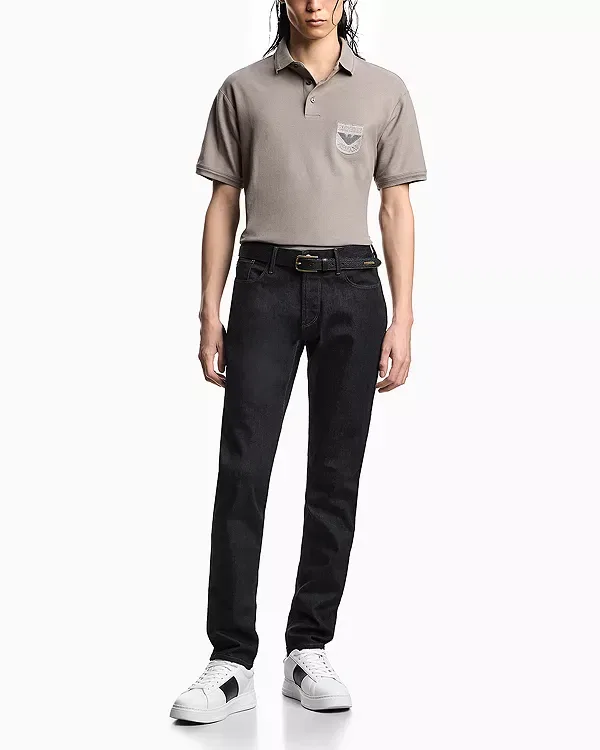 Мужские джинсы из стрейч-хлопка Emporio Armani, Dark Blue Denim — фото 2
