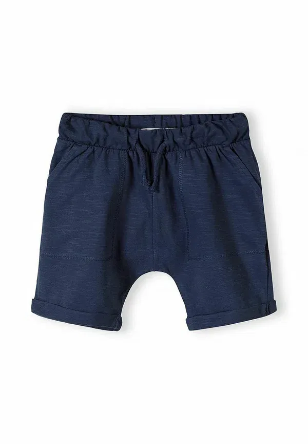 Шорты хлопковые Slub 3 pack with pockets Minoti Camel, Navy, темно-синий — фото 3