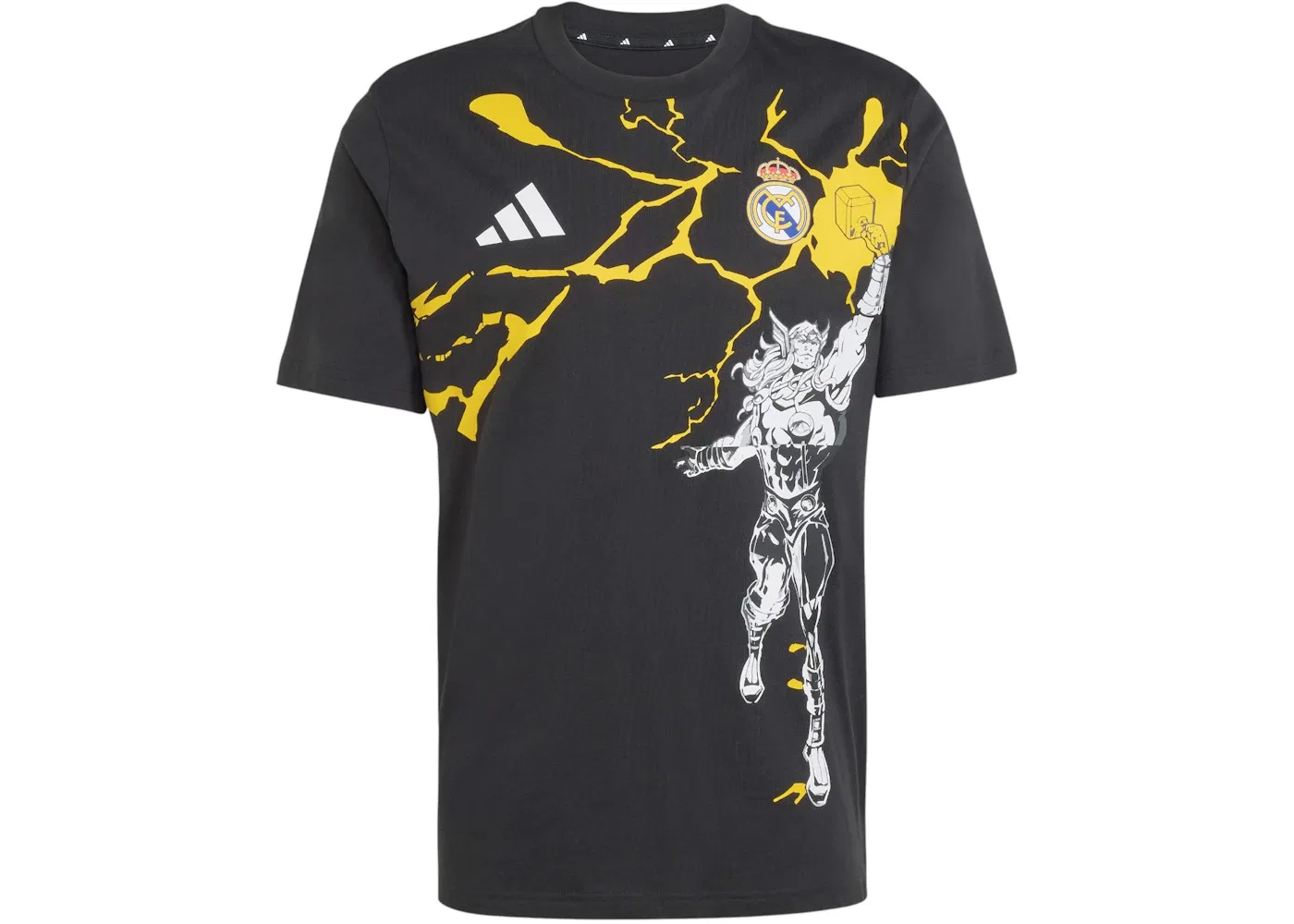 Мужская футболка с принтом Adidas Real Madrid Avengers T-Shirt, Black