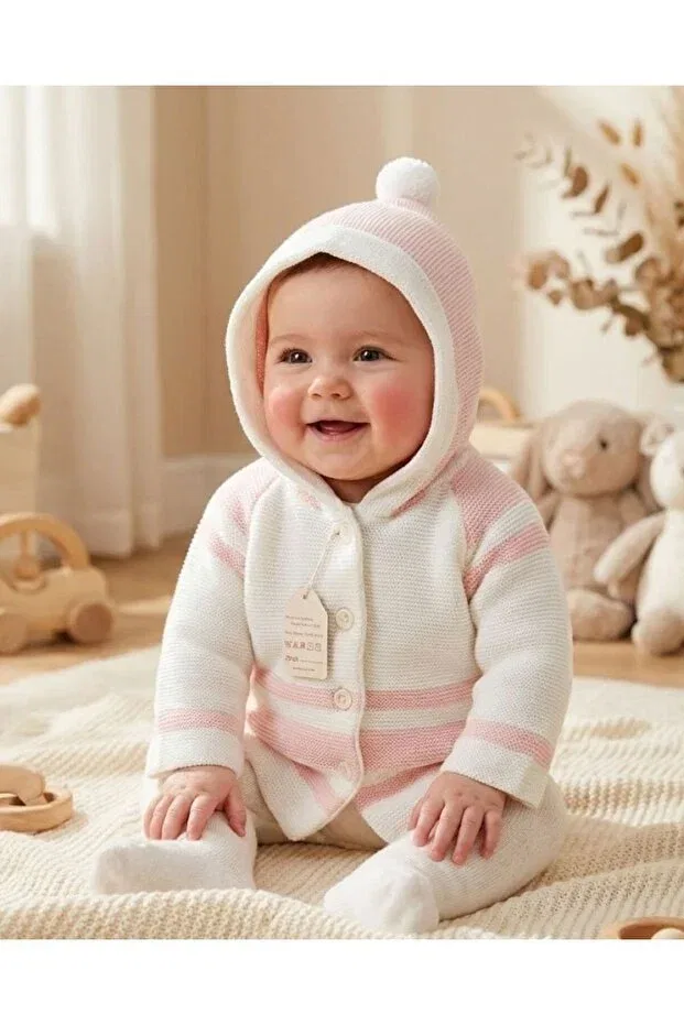 Детский кардиган с капюшоном Baby-Kid Store, Pink