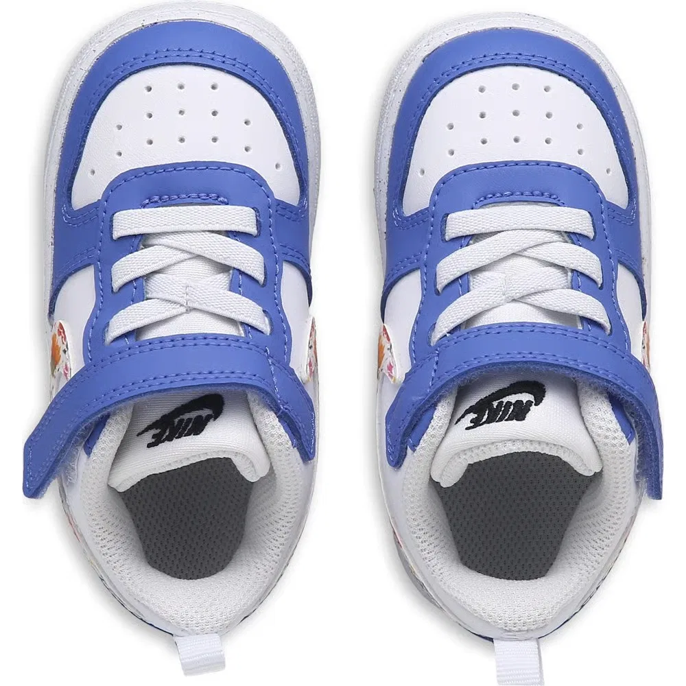 Детские кроссовки Kids' court borough low recraft для малышей Nike, White/Floral — фото 4