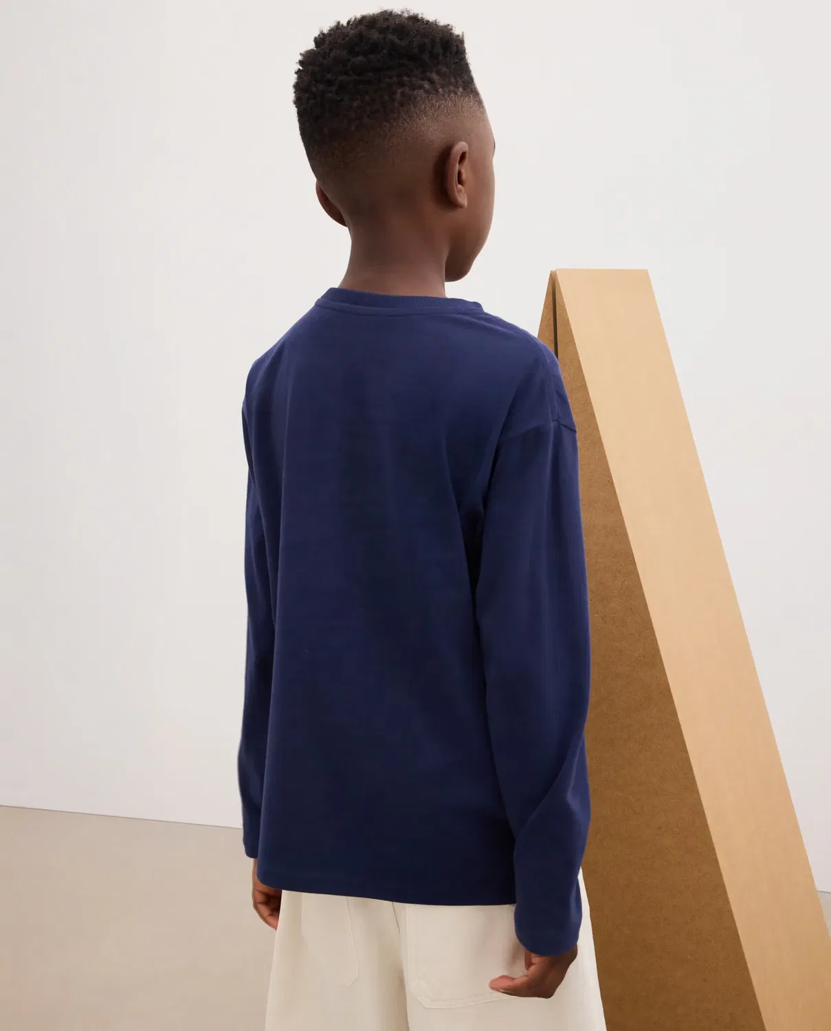 Детская футболка с длинным рукавом с принтом Kids El Corte Inglés, Azul — фото 4