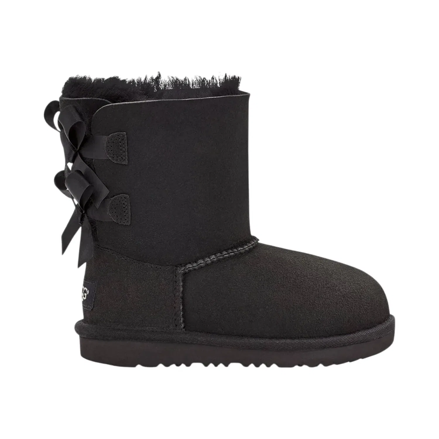 Детские зимние ботинки с бантом Bailey Bow II Boot UGG, черный — фото 2