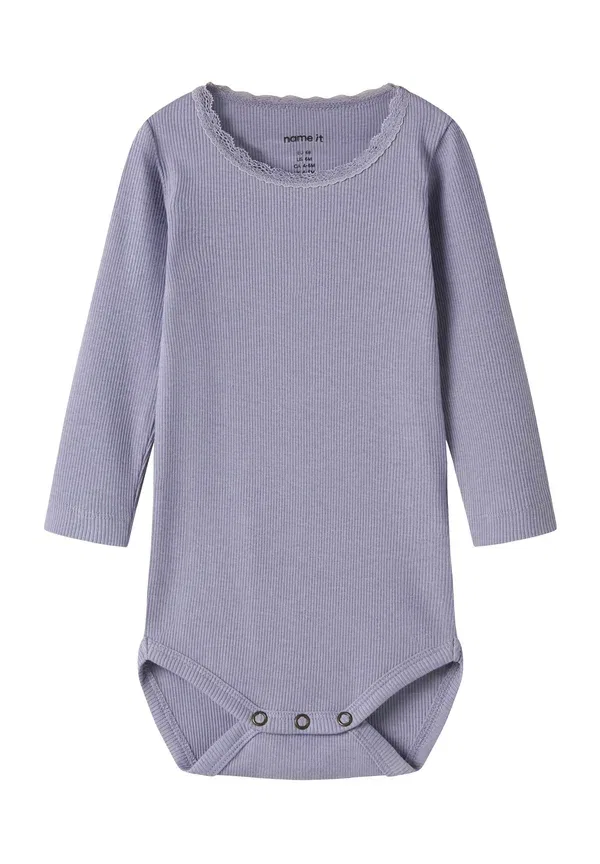 Боди с длинным рукавом, хлопок Name It, Heirloom Lilac