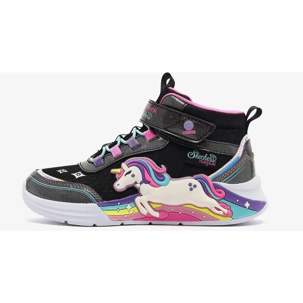 Детские кроссовки для девочек со светодиодной подсветкой Unicorn Chaser Skechers