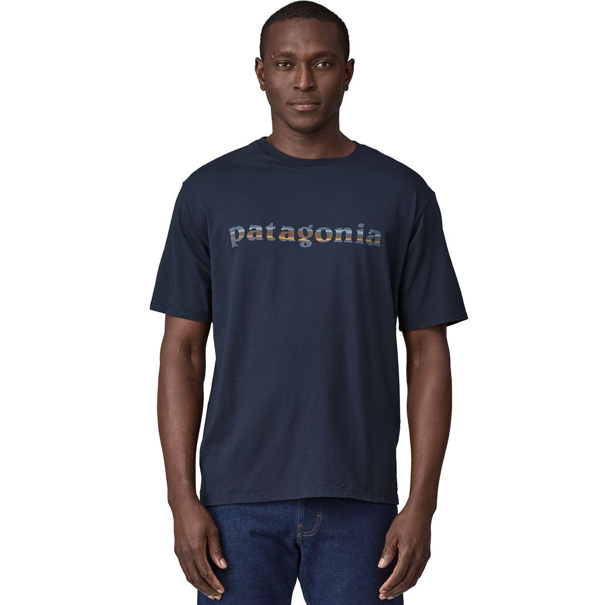 

Футболка органическая с логотипом 73 text Patagonia, синий